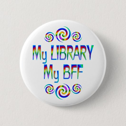 Meine Bibliothek BESTE FREUNDIN Button (Vorderseite)