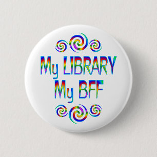 Meine Bibliothek BESTE FREUNDIN Button