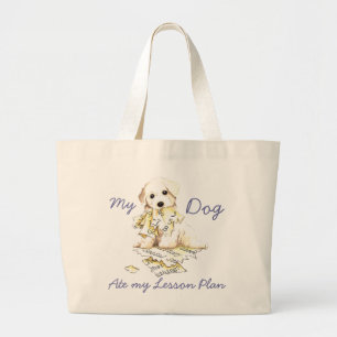 Meine Bichon-Aufhellung hat meine Lektion als groß Jumbo Stoffbeutel