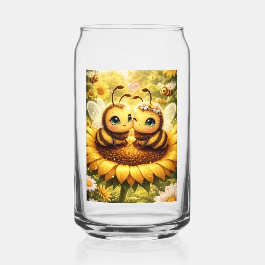 Meine Biene Sonnenblume Dosenglas (Rückseite)