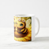 Meine Biene Sonnenblume Kaffeetasse (VorderseiteRechts)