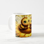 Meine Biene Sonnenblume Kaffeetasse (Vorderseite Links)
