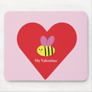 Meine Biene zum Valentinstag Mousepad