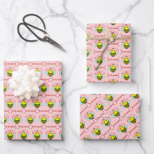 Meine Biene zum Valentinstag - Süße Biene zum Vale Geschenkpapier Set