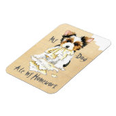 Meine Biewer Terrier Ate Meine Hausaufgaben Magnet (Linke Seite)