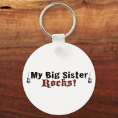 Meine Big Sister Rocks Schlüsselanhänger (Vorderseite)