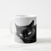 Meine Black Cat Foto Tasse (Vorderseite Links)