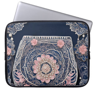 Meine blaue Handtasche AI-Kunst  Laptopschutzhülle