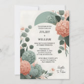 Meine blaue Pastellpfirsichpfirsichpfirsichpfirsic Einladung (Vorderseite)