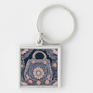 Meine blaue Purpurkünstlerin Schlüsselanhänger