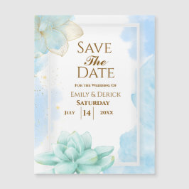 Meine Blue Sweetheart Wedding Magnetic Card Magnetkarte