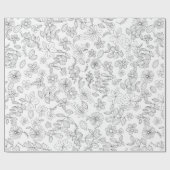 Meine Blume Design 3 Geschenkpapier (Flach)