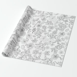 Meine Blume Design 3 Geschenkpapier