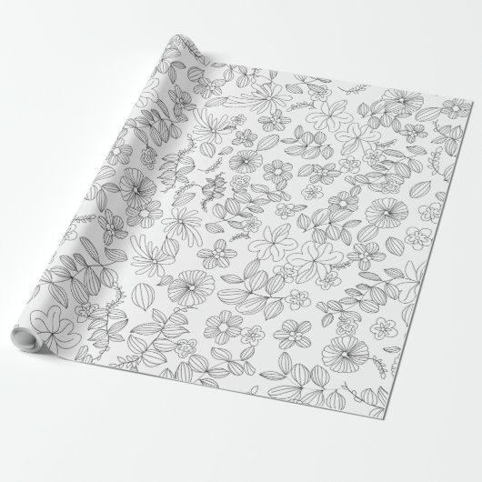 Meine Blume Design 3 Geschenkpapier (Ungerollt)