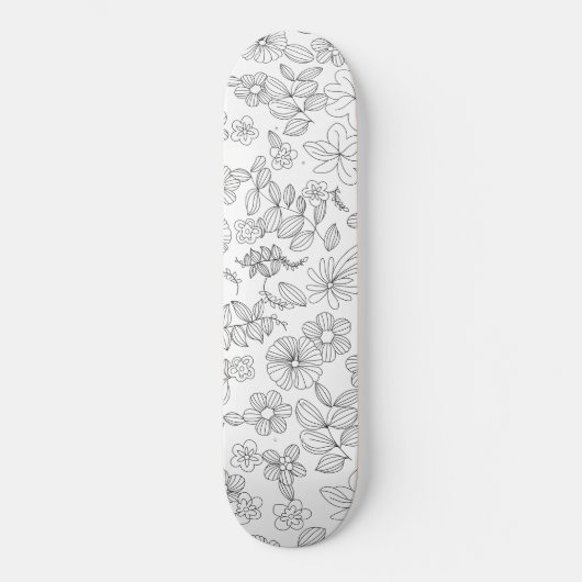 Meine Blume Design 3 Skateboard (Vorderseite)
