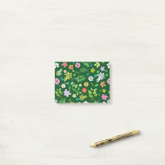 Meine Blume Design 4 Post-it Klebezettel (Auf Schreibtisch)