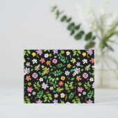 Meine Blume Design 5 Postkarte (Stehend Vorderseite)