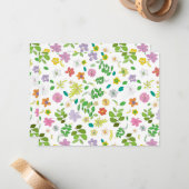 Meine Blume Design 6 Mitteilungskarte (Vorderseite/Rückseite Beispiel)