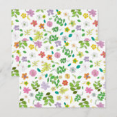 Meine Blume Design 6 Mitteilungskarte (Vorne/Hinten)