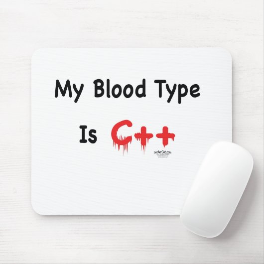 Meine Blutgruppe ist c++ Mousepad (Mit Mouse)