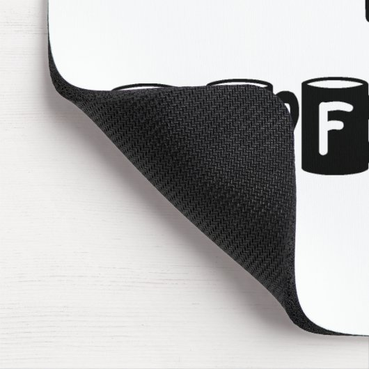 Meine Blutgruppe ist Kaffee Mousepad (Ecke)