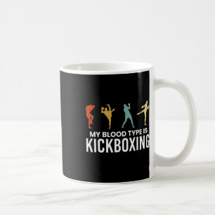 Meine Blutgruppe ist Kickboxen Kickboxer Kaffeetasse