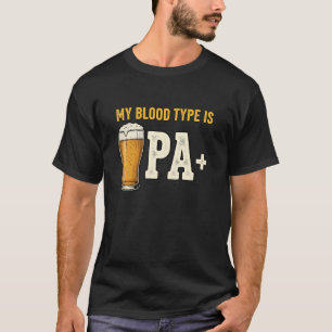 Meine Blutgruppe ist Pa Plus Bierliebhaber Pint Lu T-Shirt