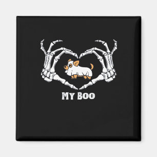 Meine Boo Chihuahua-Kostüme mit Skeletthörnchen Magnet