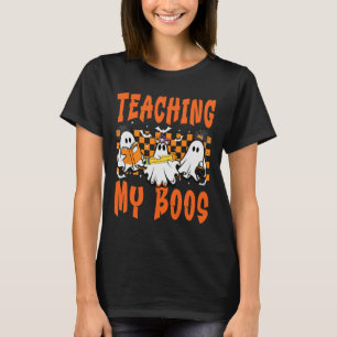 Meine Boos lehren Niedlich Ghost Groovy Lehrer T-Shirt