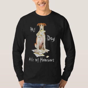 Meine Borzoi Ate Meine Hausaufgaben T-Shirt