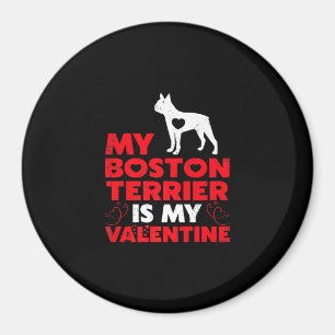 Meine Boston Terrier ist meine Valentine Boston Te Magnet