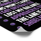 Meine Bowling-Ausreden Poster (Ecke)