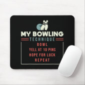 Meine Bowling-Technik - Bowling Mousepad (Mit Mouse)