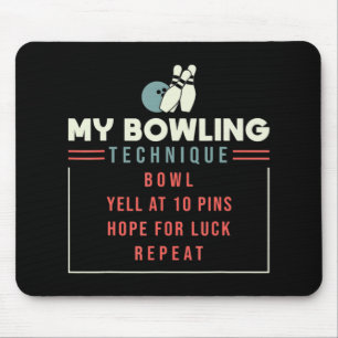 Meine Bowling-Technik - Bowling Mousepad