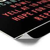 Meine Bowling-Technik - Bowling Poster (Ecke)