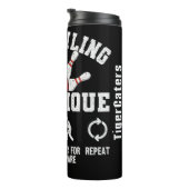 Meine Bowling-Technik Funny Graphic Thermosbecher (Nach rechts gedreht)