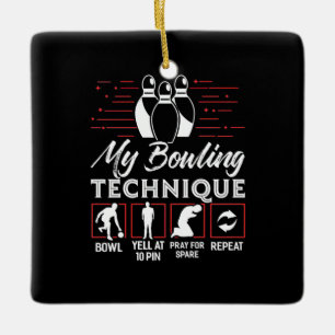 Meine Bowling-Technik Keramikornament
