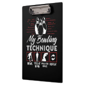 Meine Bowling-Technik Klemmbrett (Links)