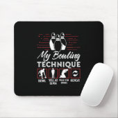 Meine Bowling-Technik Mousepad (Mit Mouse)