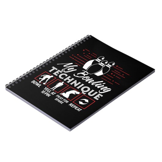 Meine Bowling-Technik Notizblock (Linke Seite)