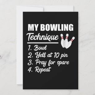 meine Bowling Technik Schüssel auf 10 Button beten Save The Date