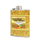 Meine Bowling- und Trinkmannsgesteine Flachmann (Links)