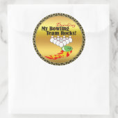 Meine Bowling- und Trinkmannsgesteine Runder Aufkleber (Tasche)