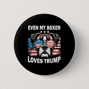 Meine Boxer-Lieben Trump Button