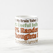 Meine Brain Tabs Retro-Kaffeetasse  Kaffeetasse (Mittel)
