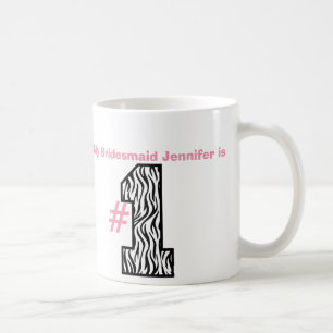 Meine BRAUTJUNGFER ist Name-Tassen-Geschenk der Kaffeetasse
