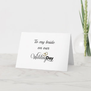 **MEINE BRIDE AN UNSEREM WOHNTAG** FÜR DIE LIEBKAR KARTE