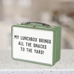 Meine Brotdose bringt alle Snacks in den Hof