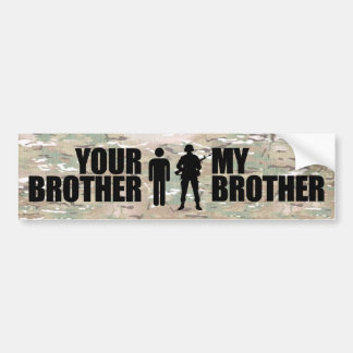Meine Bruder-Aufschläge im Militär Autoaufkleber