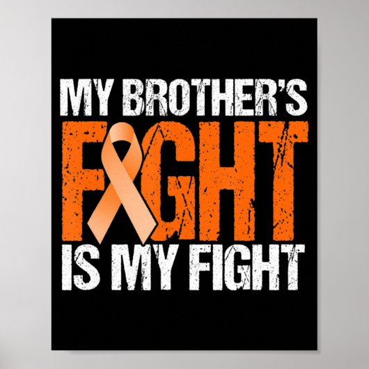 Meine Brüder kämpfen ist mein Kampf gegen Leukämie Poster (Vorne)